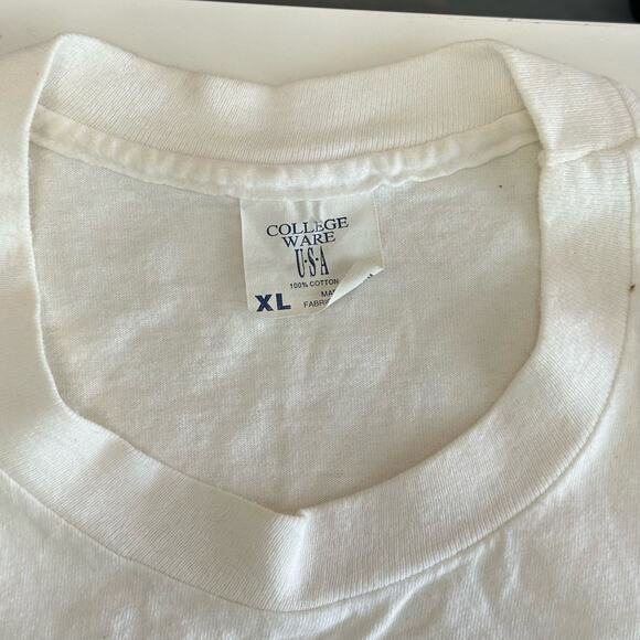 Vintage College Ware 90's USA Block Letter spell out t-shirt USA Size XL - Picture 3 of 4